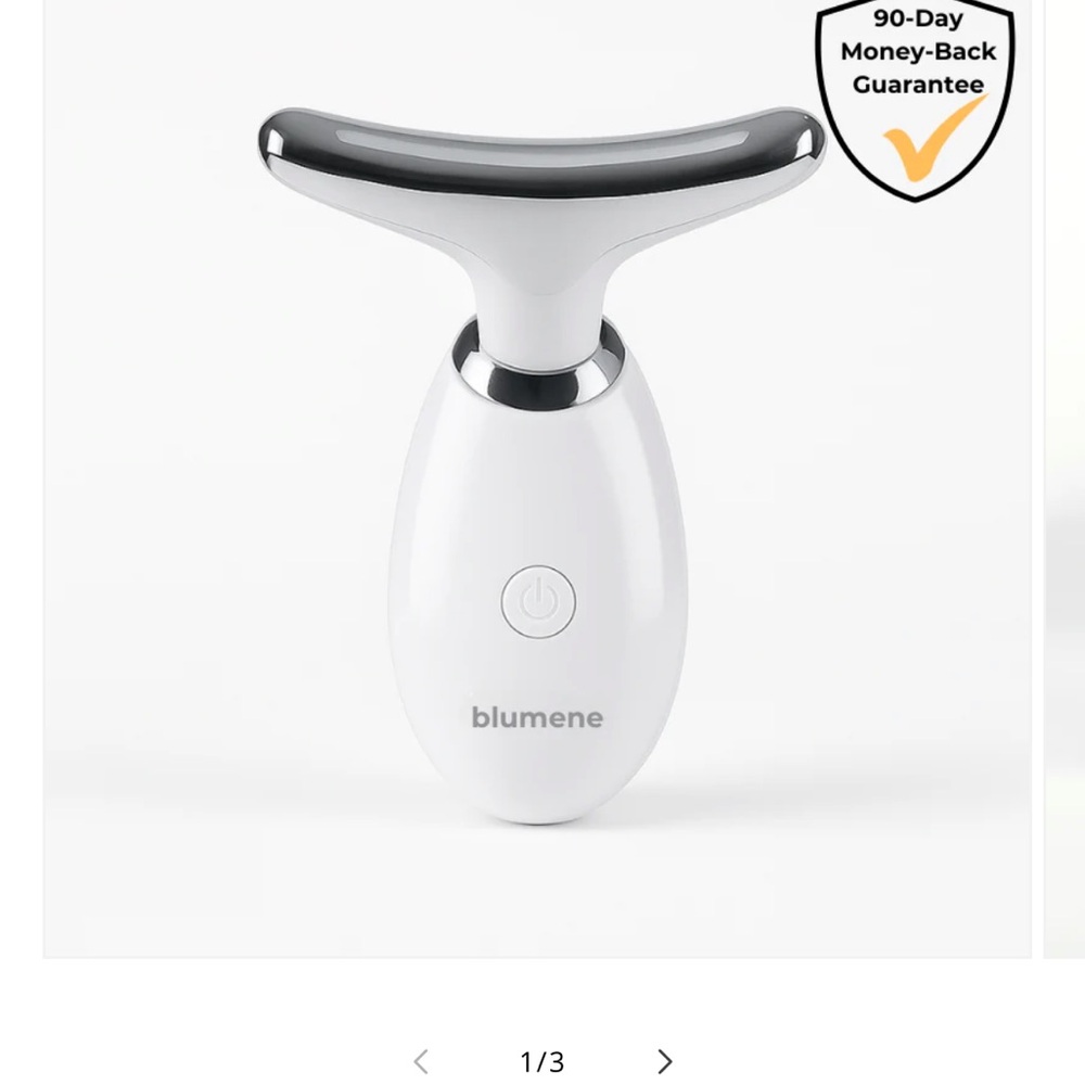 White and Black Skincare Tool with Ergonomic Design
